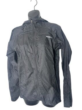 Patagonia Men's small Houdini jacket Black Lightweight Hooded packable ripstop